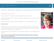 Tablet Screenshot of learn-wp.net